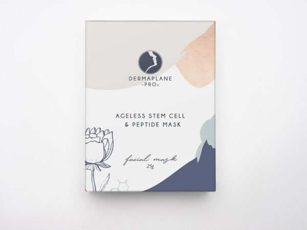 DermaplanePro Ageless Stem Cell & Peptide Face Masks provide an amazing serum to your freshly exfoliated skin using a dual-stage bio-cellulose mask.